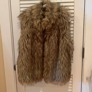 Faux fur vest